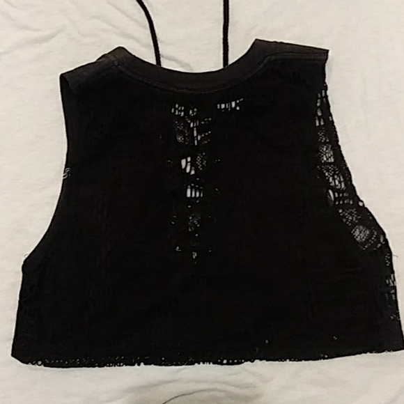 Cradle of Filth lace-up crop top vintage - EUC - Picture 2 of 8